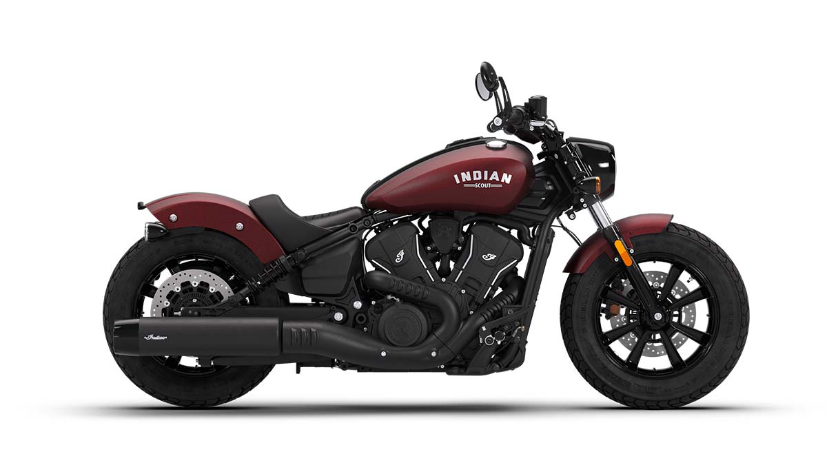 Scout Bobber Maroon Metallic Smoke